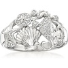 image:imageRossSimons 010 ct tw Diamond Sea Life Ring in Sterling SilverDiamond