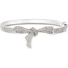 image:imageRossSimons 015 ct tw Diamond Bow Bangle Bracelet in Sterling SilverDiamond