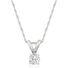 image:imageRossSimons 025 Carat Diamond Solitaire Necklace in 14kt White Gold 18 inches