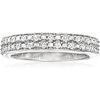 image:imageRossSimons 025 ct tw Diamond 2Row Ring in Sterling SilverDiamond