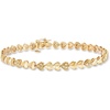 image:imageRossSimons 025 ct tw Diamond Heart Bracelet in 18kt Gold Over SterlingDiamond