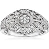 image:imageRossSimons 025 ct tw Diamond VintageStyle Milgrain Ring in Sterling SilverDiamond