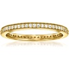 image:imageRossSimons 025 ct tw LabGrown Diamond Eternity Band in 18kt Gold Over SterlingDiamond