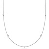 image:imageRossSimons 033 ct tw LabGrown Diamond Station Necklace in Sterling SilverDiamond