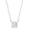 image:imageRossSimons 050 Carat LabGrown Diamond Solitaire Necklace in Sterling SilverDiamond