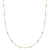 image:imageRossSimons 050 ct tw BezelSet Diamond Station Necklace in 14kt Yellow GoldWhite