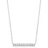 image:imageRossSimons 050 ct tw Diamond Bar Necklace in Sterling SilverDiamond