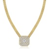 image:imageRossSimons 050 ct tw Diamond Cluster Necklace in 18kt Gold Over SterlingDiamond