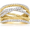 image:imageRossSimons 050 ct tw LabGrown Diamond Highway Ring in 18kt Gold Over SterlingDiamond