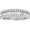 image:imageRossSimons 100 ct tw Baguette and Round Diamond Ring in Sterling Silver Size 7