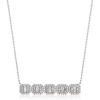 image:imageRossSimons 100 ct tw Diamond Cluster Necklace in Sterling Silver 18 inches