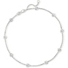 image:imageRossSimons 14kt Gold BezelSet Diamond Station AnkletWhite
