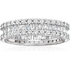 image:imageRossSimons 150 ct tw Baguette and Round Diamond Eternity Band in 14kt White GoldDiamond
