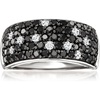 image:imageRossSimons 150 ct tw Black and White Diamond Ring in Sterling Silverdiamondcolored