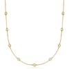 image:imageRossSimons 200 ct tw BezelSet Diamond Station Necklace in 18kt Gold Over SterlingDiamond