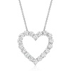 image:imageRossSimons 200 ct tw LabGrown Diamond Heart Pendant Necklace in 14kt White GoldDiamond