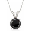 image:imageRossSimons 300 Carat Black Diamond Solitaire Necklace in 14kt White GoldDiamond