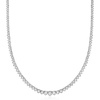 image:imageRossSimons 300 ct tw Graduated LabGrown Diamond Tennis Necklace in Sterling SilverDiamond