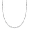 image:imageRossSimons 500 ct tw Graduated LabGrown Diamond Tennis Necklace in 14kt White GoldDiamond
