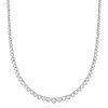 image:imageRossSimons 500 ct tw Graduated LabGrown Diamond Tennis Necklace in Sterling SilverDiamond