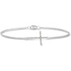 image:imageRossSimons Diamond Sideways Cross Bracelet in 14kt White GoldDiamond