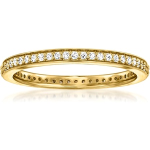 image:imageRossSimons 025 ct tw LabGrown Diamond Eternity Band in 18kt Gold Over SterlingDiamond