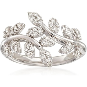image:imageRossSimons 033 ct tw Diamond Vine Ring in Sterling SilverDiamond