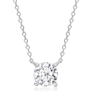 image:imageRossSimons 100 Carat LabGrown Diamond Solitaire Necklace in Sterling SilverDiamond