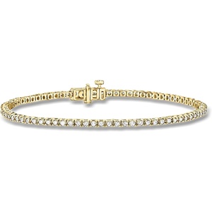 image:imageRossSimons 100 ct tw LabGrown Diamond Tennis Bracelet in 18kt Gold Over SterlingDiamond