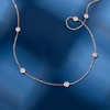 image:imagePure Collection by RossSimons 020 ct tw Diamond Station Necklace in 14kt Rose GoldDiamond
