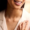 image:imagePure Collection by RossSimons 020 ct tw Diamond Station Necklace in 14kt Rose GoldDiamond
