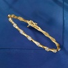 image:imageRossSimons 010 ct tw Diamond Station Bracelet in 18kt Gold Over SterlingDiamond