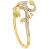 image:imageRossSimons 015 ct tw Diamond Dragon Bangle Bracelet in 18kt Gold Over SterlingDiamond