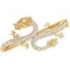 image:imageRossSimons 015 ct tw Diamond Dragon Bangle Bracelet in 18kt Gold Over SterlingDiamond