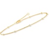 image:imageRossSimons 025 ct tw Diamond Anklet in 18kt Gold Over Sterling 9 inches
