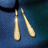 image:imageRossSimons 025 ct tw Diamond Long Drop Earrings in 18kt Yellow Gold