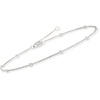 image:imageRossSimons 025 ct tw Diamond Station Anklet in Sterling Silver 9 inches