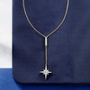 image:imageRossSimons 030 ct tw Diamond North Star YNecklace in 18kt Gold Over SterlingDiamond