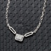 image:imageRossSimons 050 ct tw Diamond Cluster Necklace in Sterling SilverDiamond