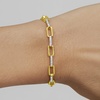 image:imageRossSimons 050 ct tw Diamond Paper Clip Link Bracelet in 18kt Gold Over SterlingDiamond