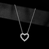 image:imageRossSimons 050 ct tw LabGrown Diamond Heart Pendant Necklace in Sterling SilverDiamond