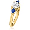 image:imageRossSimons 100 Carat LabGrown Diamond Ring With 30 ct tw Sapphires in 14kt Yellow GoldDiamond
