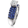 image:imageRossSimons 100 Carat LabGrown Diamond Ring With 90 ct tw Sapphires in 14kt White GoldDiamond