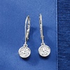 image:imageRossSimons 100 ct tw BezelSet Diamond Drop Earrings in 14kt White Gold