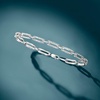 image:imageRossSimons 100 ct tw Diamond Paper Clip Link Bracelet in Sterling SilverDiamond
