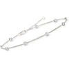 image:imageRossSimons 100 ct tw Diamond Station Anklet in Sterling Silver 9 inches