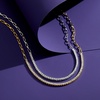 image:imageRossSimons 100 ct tw Diamond Tennis Paper Clip Link Necklace in 18kt Gold Over SterlingDiamond