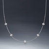 image:imageRossSimons 14kt Gold BezelSet Diamond Station Necklace 100 ct tw