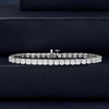 image:imageRossSimons 14kt Gold Diamond Tennis Bracelet HI Color I1  I2 ClarityWhite
