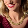 image:imageRossSimons 14kt Yellow Gold PantherLink NecklaceNo Gemstone